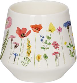 Kleines Porzellan-Windlicht "Wildblumen" GartenLiebe (Bastin) von Spiegelburg