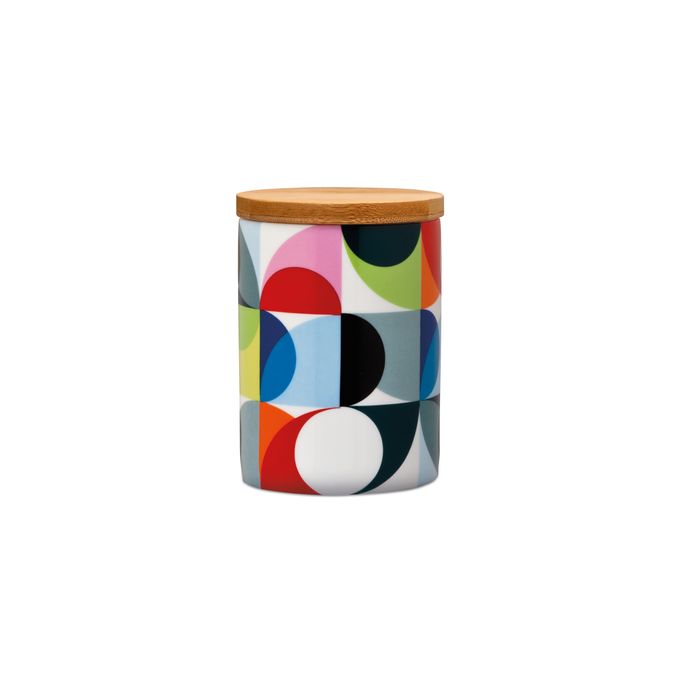 Porzellandose klein mit Holzdeckel „Solena“ von REMEMBER