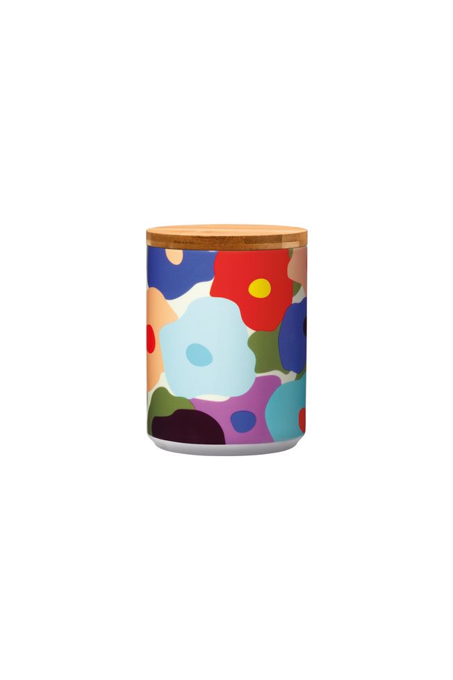 Porzellandose mit Holzdeckel „Fiori“ von REMEMBER