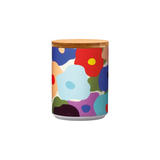 Porzellandose mit Holzdeckel „Fiori“ von REMEMBER