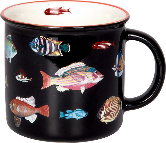 Porzellan-Tasse Fische 