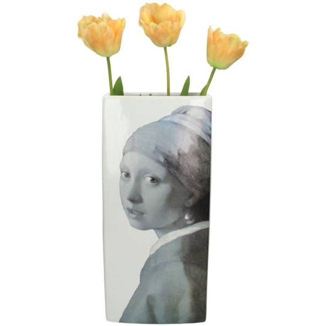 Grosse Vase aus Keramik MÄDCHEN MIT PERLE